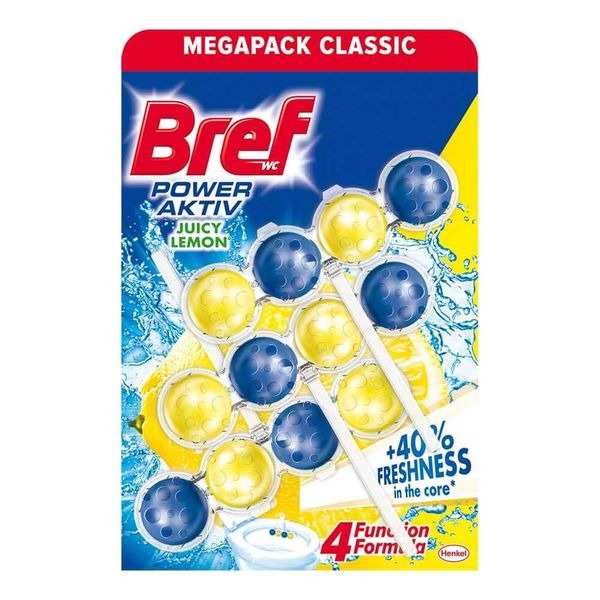 Záves WC BREF PA, Citrón 3x50g