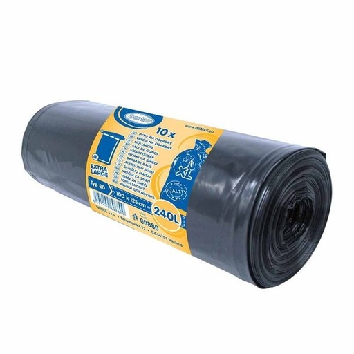 [71080] Vrecia PE 100x125cm, 240l,typ 80,10ks/rol